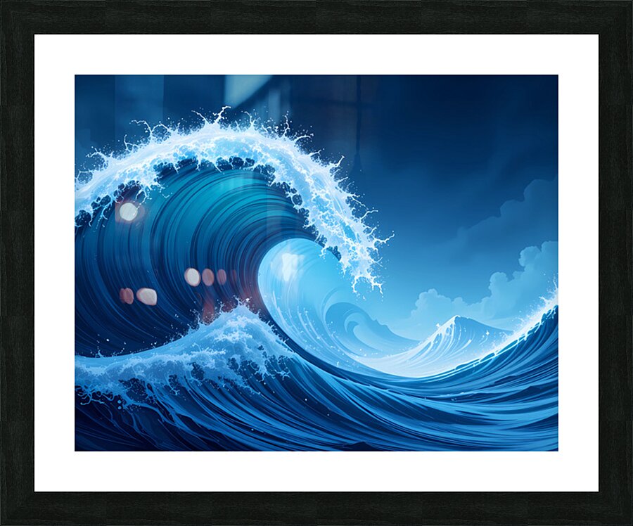 Blue Tide Picture Frame print