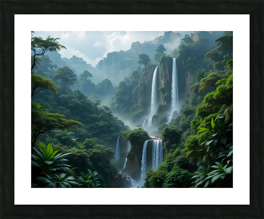 Whispering Falls Picture Frame print