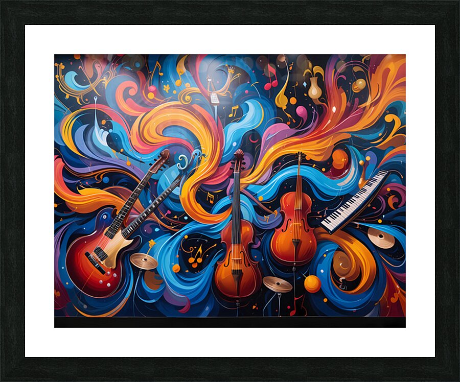 Motion Notes Picture Frame print