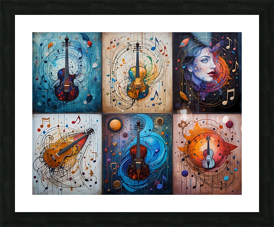Visual Melodies Picture Frame print