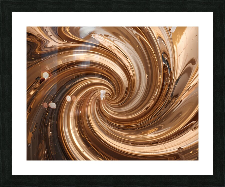 Lustrous Flow Picture Frame print