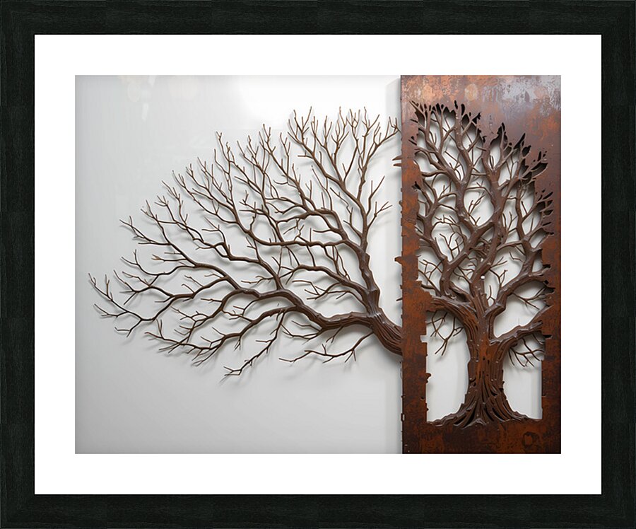 Winter’s Skeleton Picture Frame print
