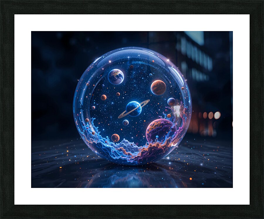  Cosmic Bubble Voyage Picture Frame print