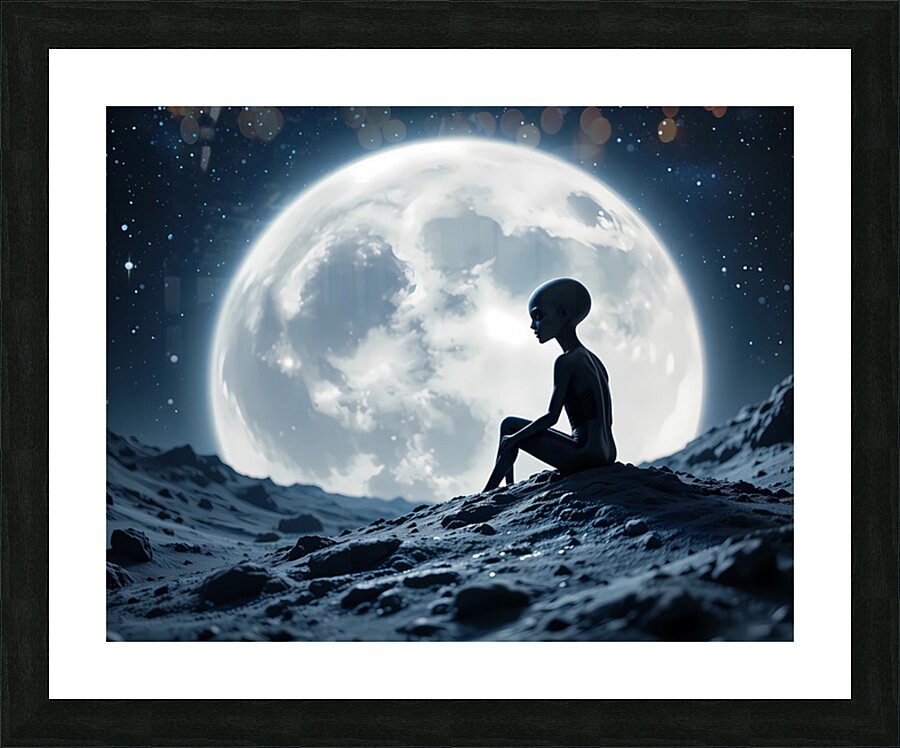 Lunar Watcher Picture Frame print