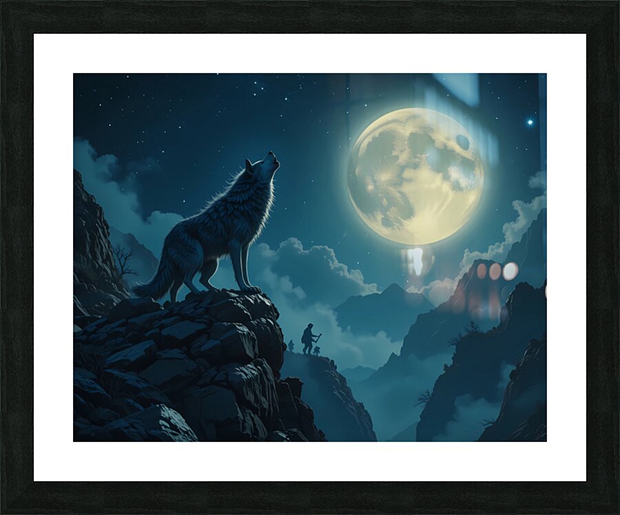 Lunar Howl Picture Frame print