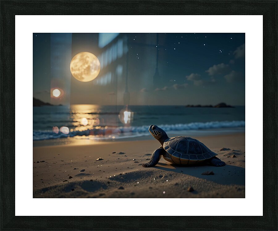 Moonlit Silence Picture Frame print