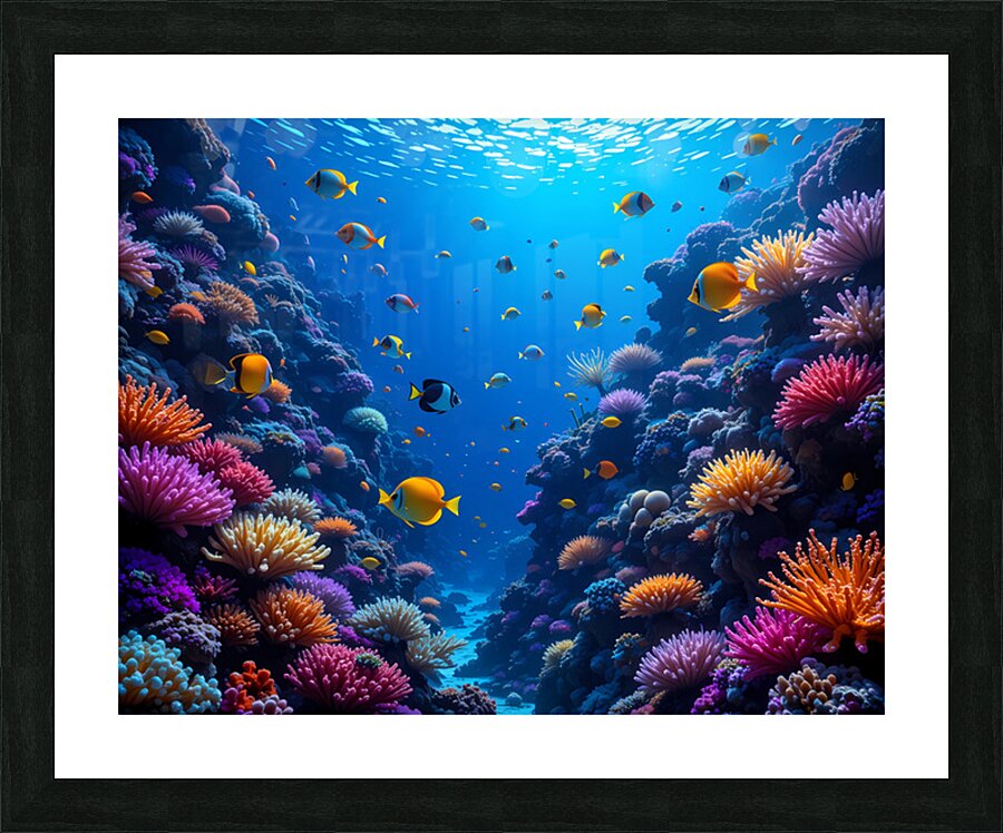 Coral Symphony Picture Frame print