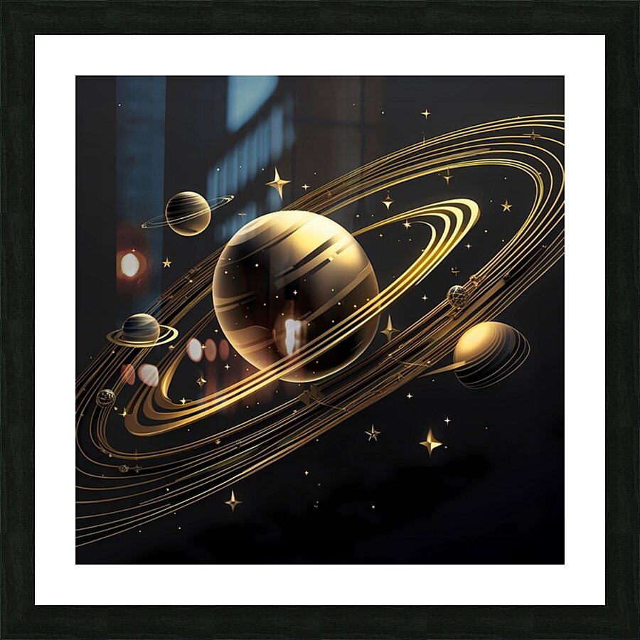  Cosmic Geometry Picture Frame print