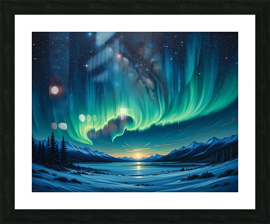 Aurora & the Celestial Dance Picture Frame print