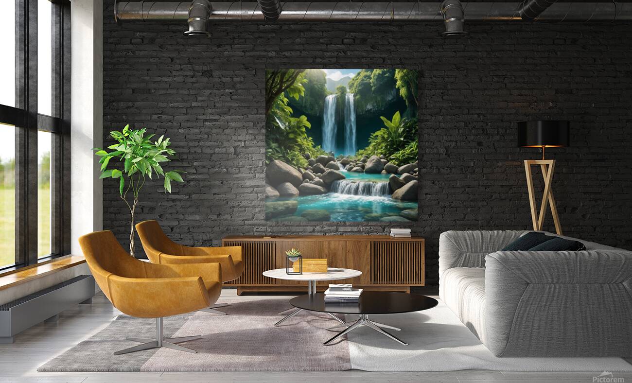 Emerald Falls Paradise Reproduction