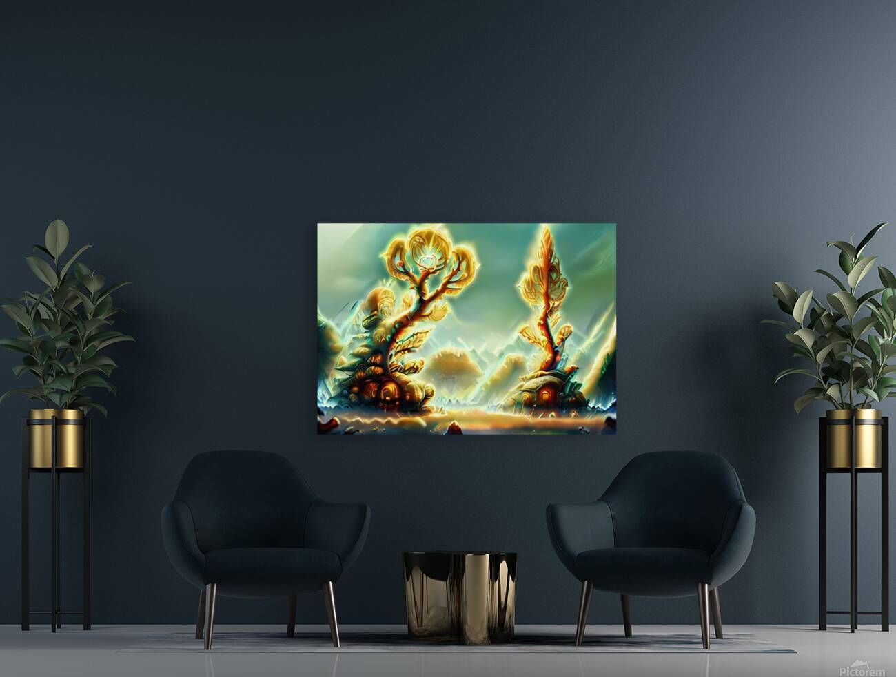 Trees of Light in the Land of Dreams Reproduction