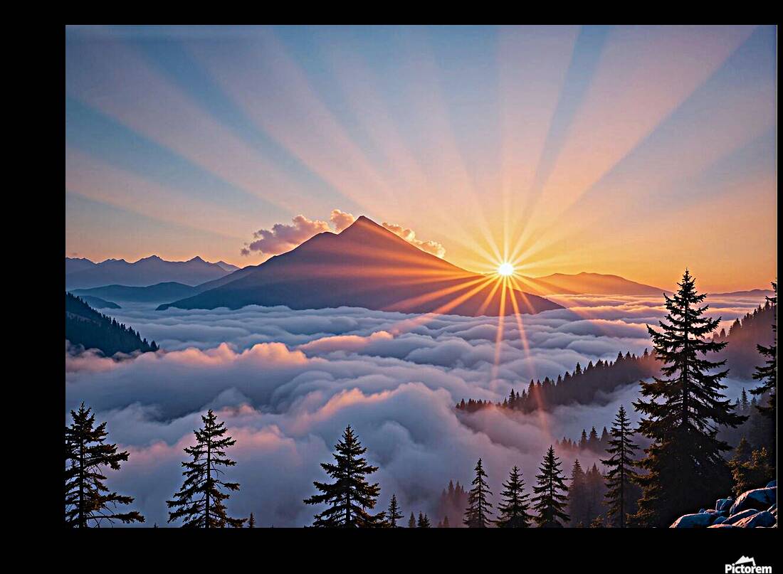 golden sunrise Reproduction