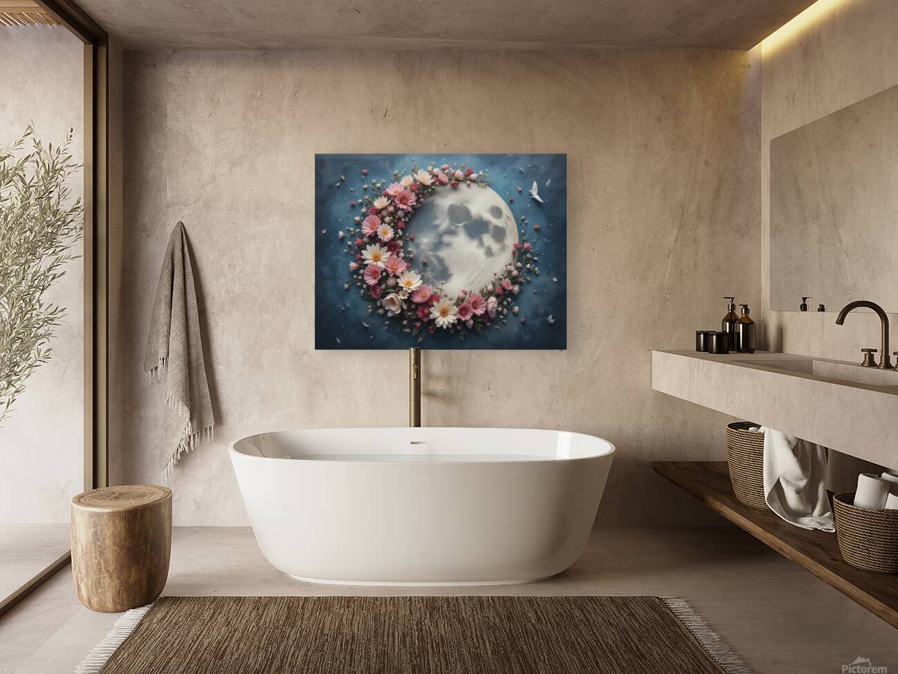 Floral Moonlight Reproduction
