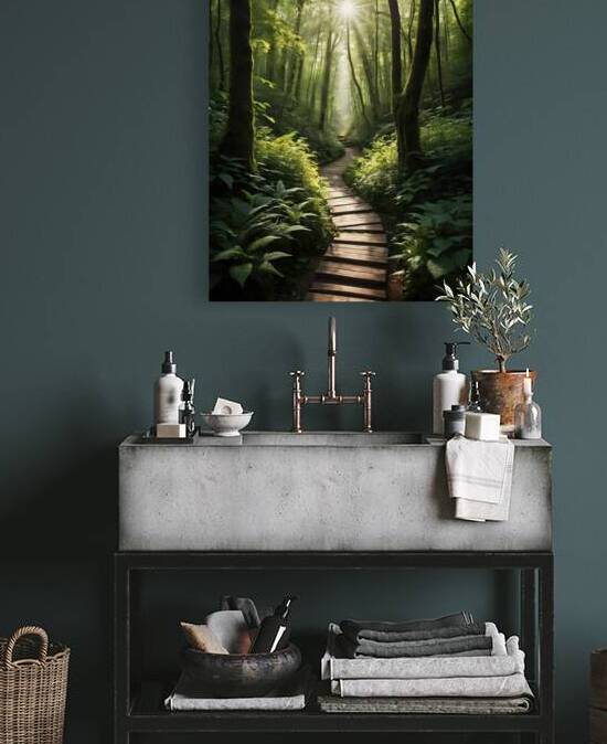 The magical passage in the heart of the forest by NAOUAL HESSOUNI
