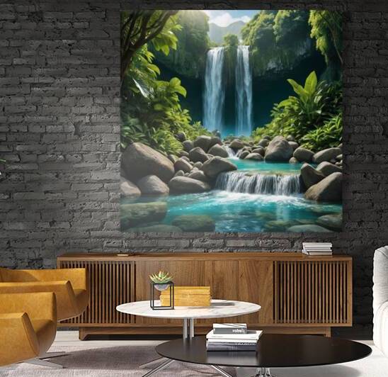 Emerald Falls Paradise by NAOUAL HESSOUNI