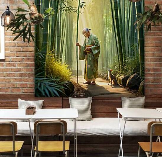 Bamboo Wisdom: The Meeting of Time and Nature by NAOUAL HESSOUNI