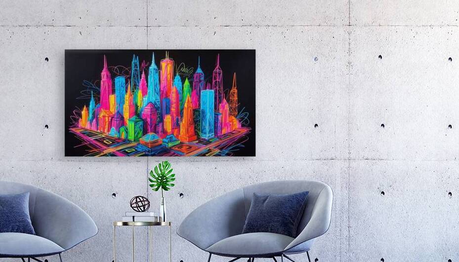 Neon Visions: Engineering the Future by NAOUAL HESSOUNI