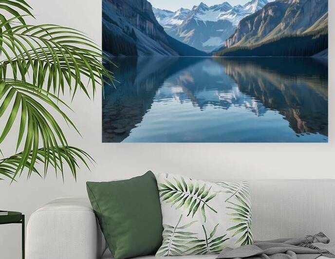 Mirror of the Tranquil Mountains by NAOUAL HESSOUNI