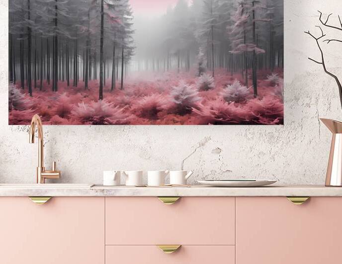 Whispers in Pink Mist by NAOUAL HESSOUNI