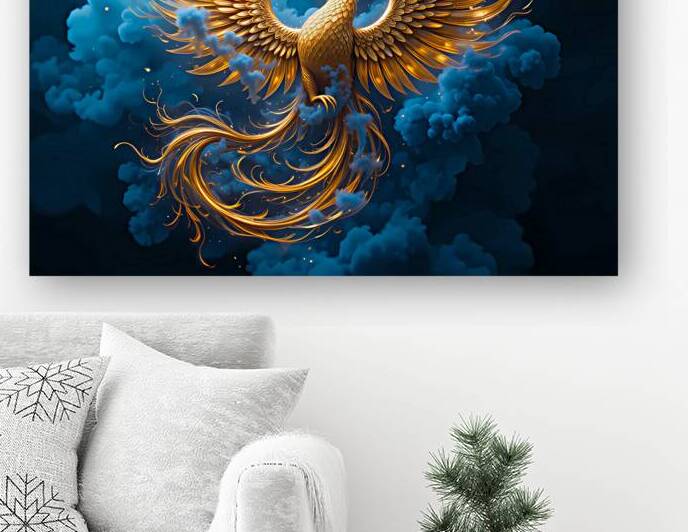 Rise in Blue Smoke by NAOUAL HESSOUNI