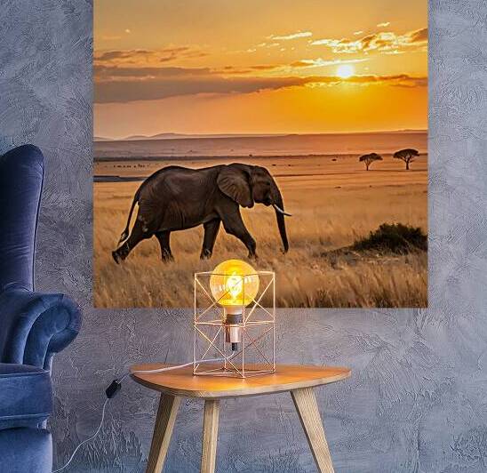 Golden Giant of the Savannah by NAOUAL HESSOUNI