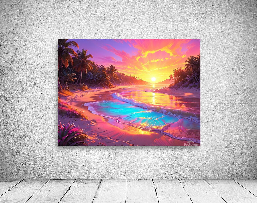 Tropical sunset magic Wall Preview