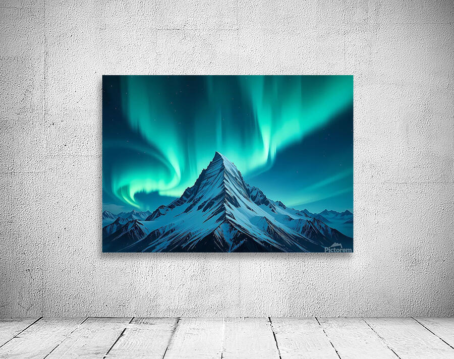 Magic of twilight on the ice peaks Wall Preview