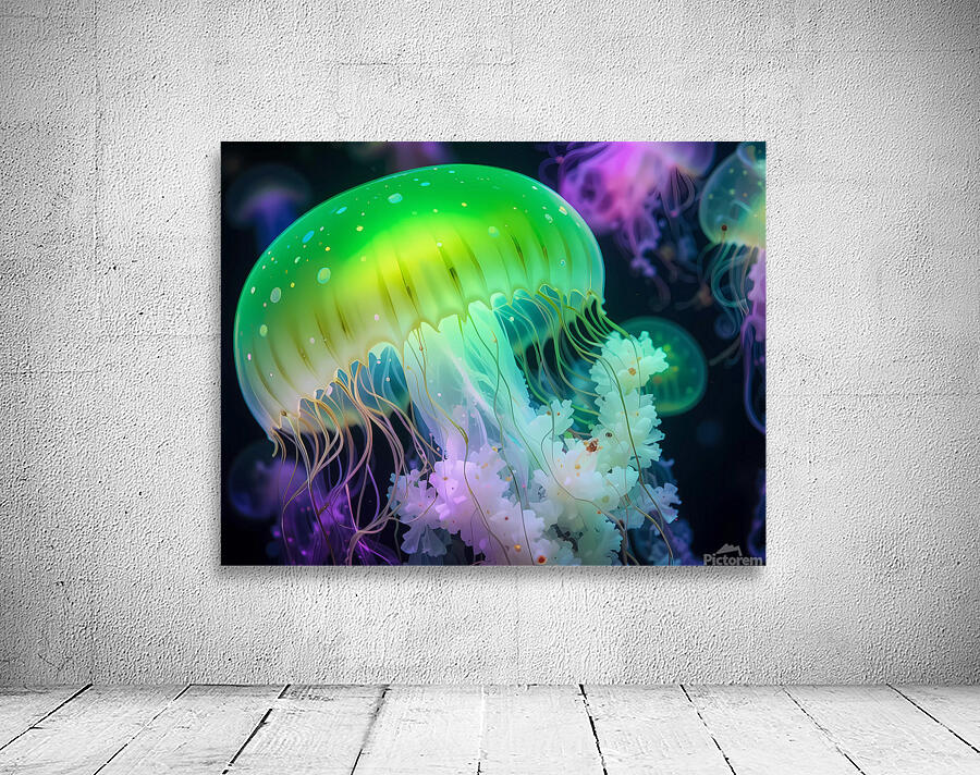 Glowing jellyfish magic Wall Preview