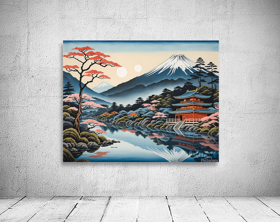Serene Echoes: Ukiyo-e Inspirations Wall Preview