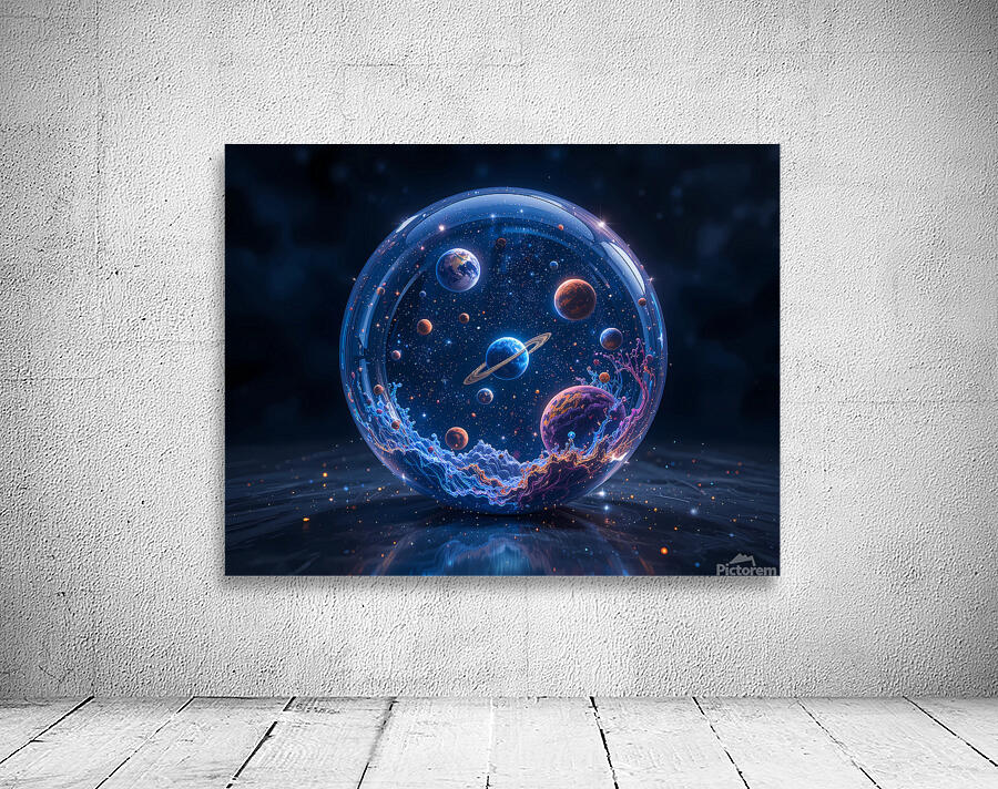  Cosmic Bubble Voyage Wall Preview