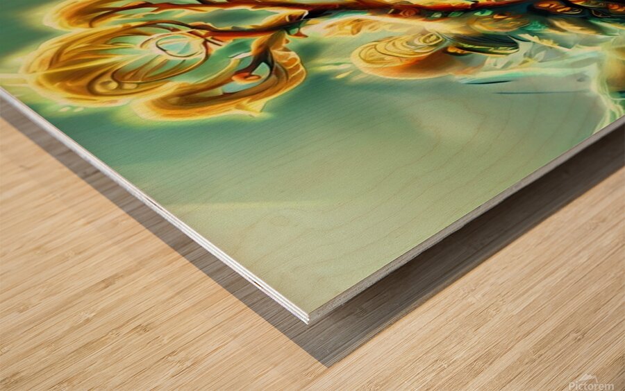 Trees of Light in the Land of Dreams Wood print