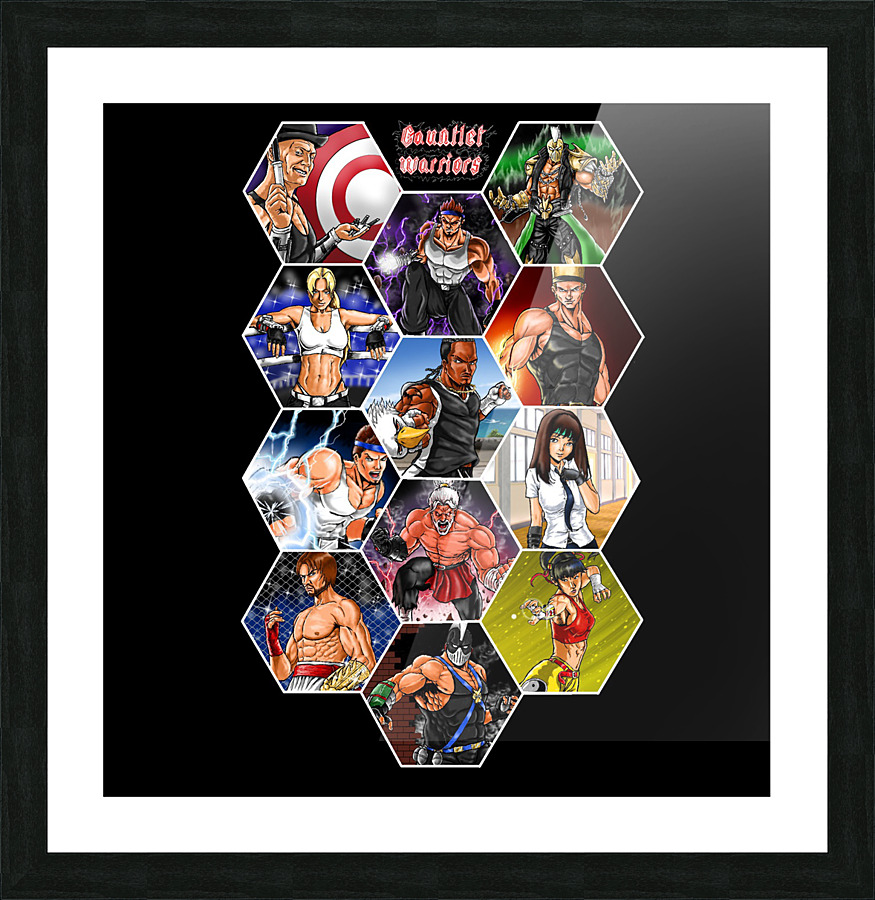 Gauntlet Warriors poster Picture Frame print