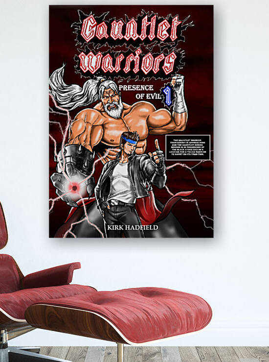 Gauntlet Warriors comic book cover poster by kirk hadfield