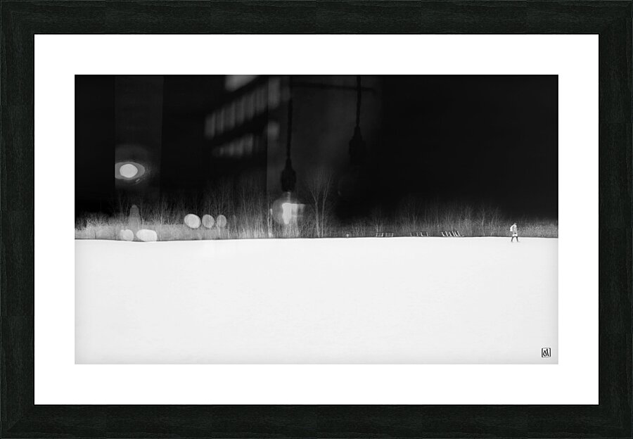 Horizon noir 1 Picture Frame print