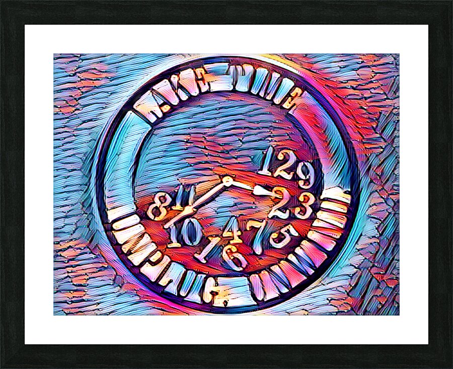 Clock III Picture Frame print