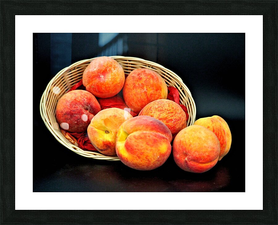 Fresh Peach Picture Frame print