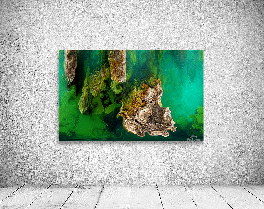 Turquoise-Light from the Depths Wall Preview