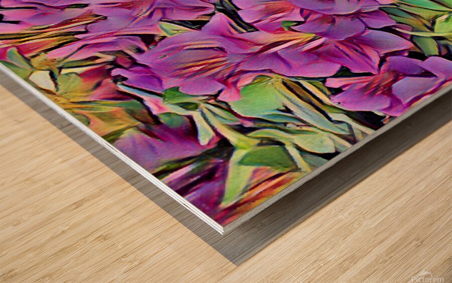 Azaleas Wood print