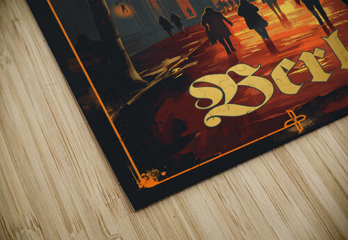 Berlin Travel Poster  Wild River puzzle