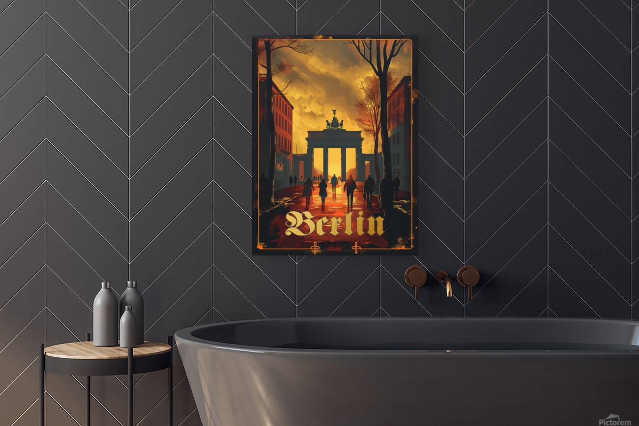 Berlin Travel Poster  Reproduction