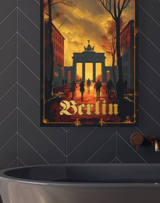Berlin Travel Poster  by Wild River