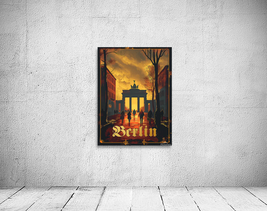 Berlin Travel Poster  Wall Preview