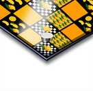 Tangerine and Plaid Patchwork Acrylic print