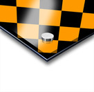 Black and Orange Diamond Pattern Acrylic print