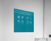 Cheetah Pattern on Cerulean Acrylic Print