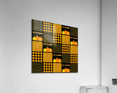 Pumpkin Halloween Patchwork Pattern Acrylic Print