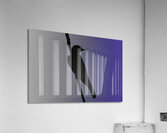 Mockingbird Silhouette on Steel Blue Acrylic Print