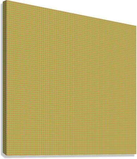 Easter Carrot Colors Plaid Pattern Canvas Print