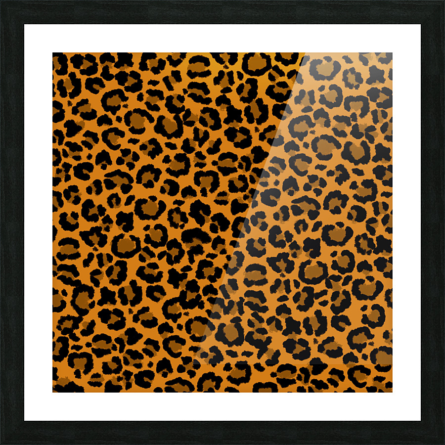 Leopard Spot Pattern Natural Colors Picture Frame print