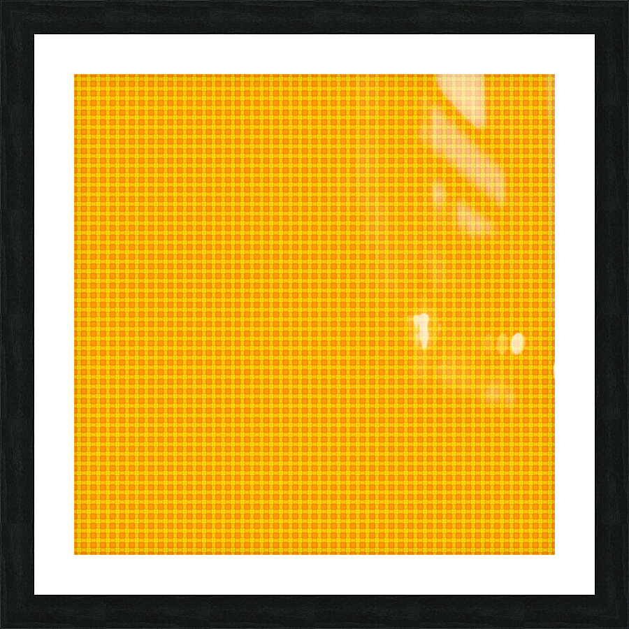 Tangerine Plaid Pattern Picture Frame print